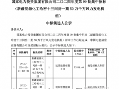 國電投500MW風電項目中標候選人公示：遠景、明陽入選